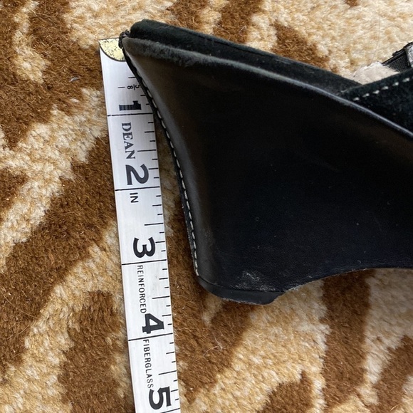 Cole Haan Clogs Horse Bit Sherpa lined Suede western equestrian slip on Warm  7 - Picture 10 of 10